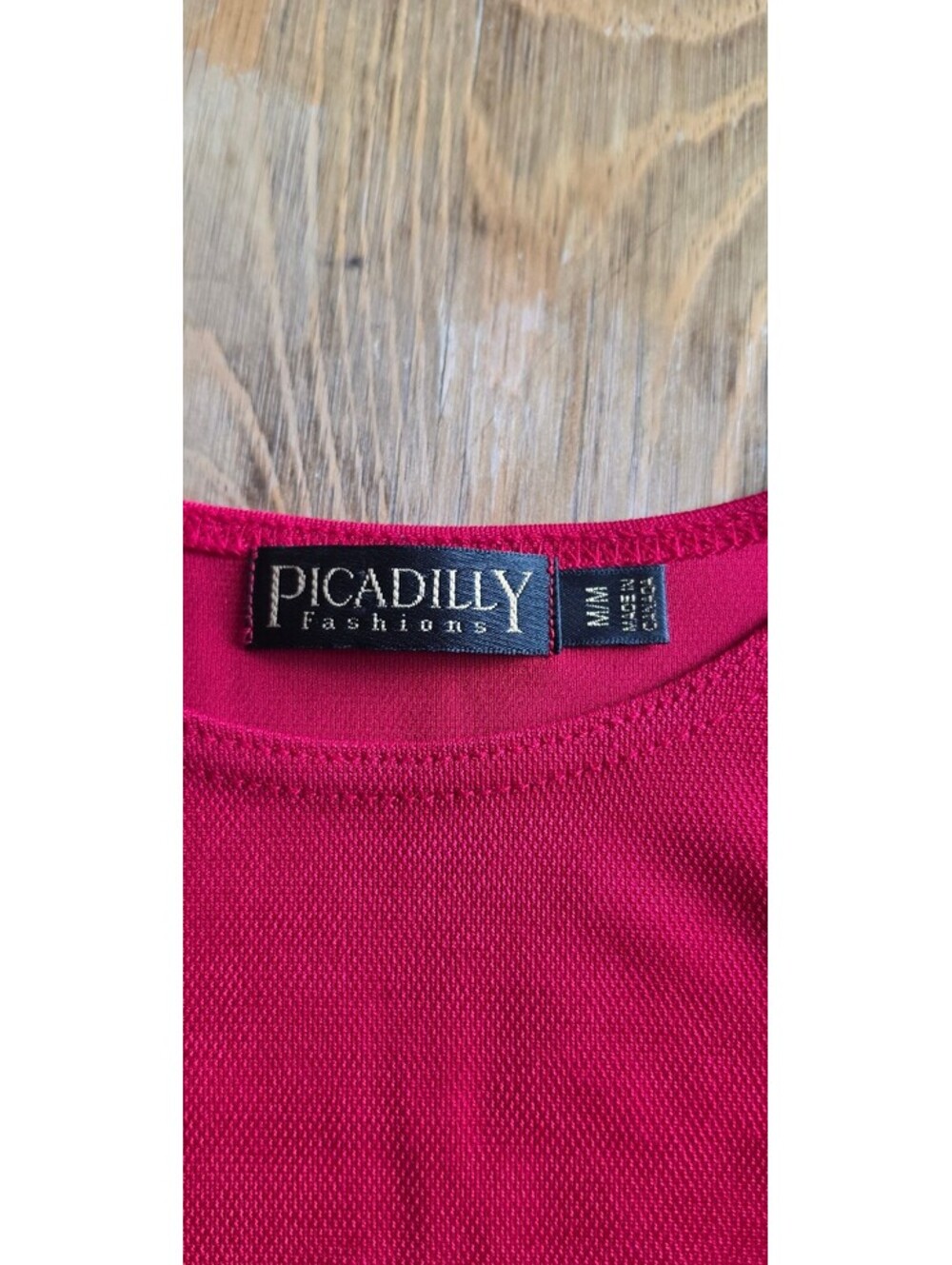 Vintage Picadilly Fashions Red Black Cat Graphic Tunic Top XL - Picture 3 of 5